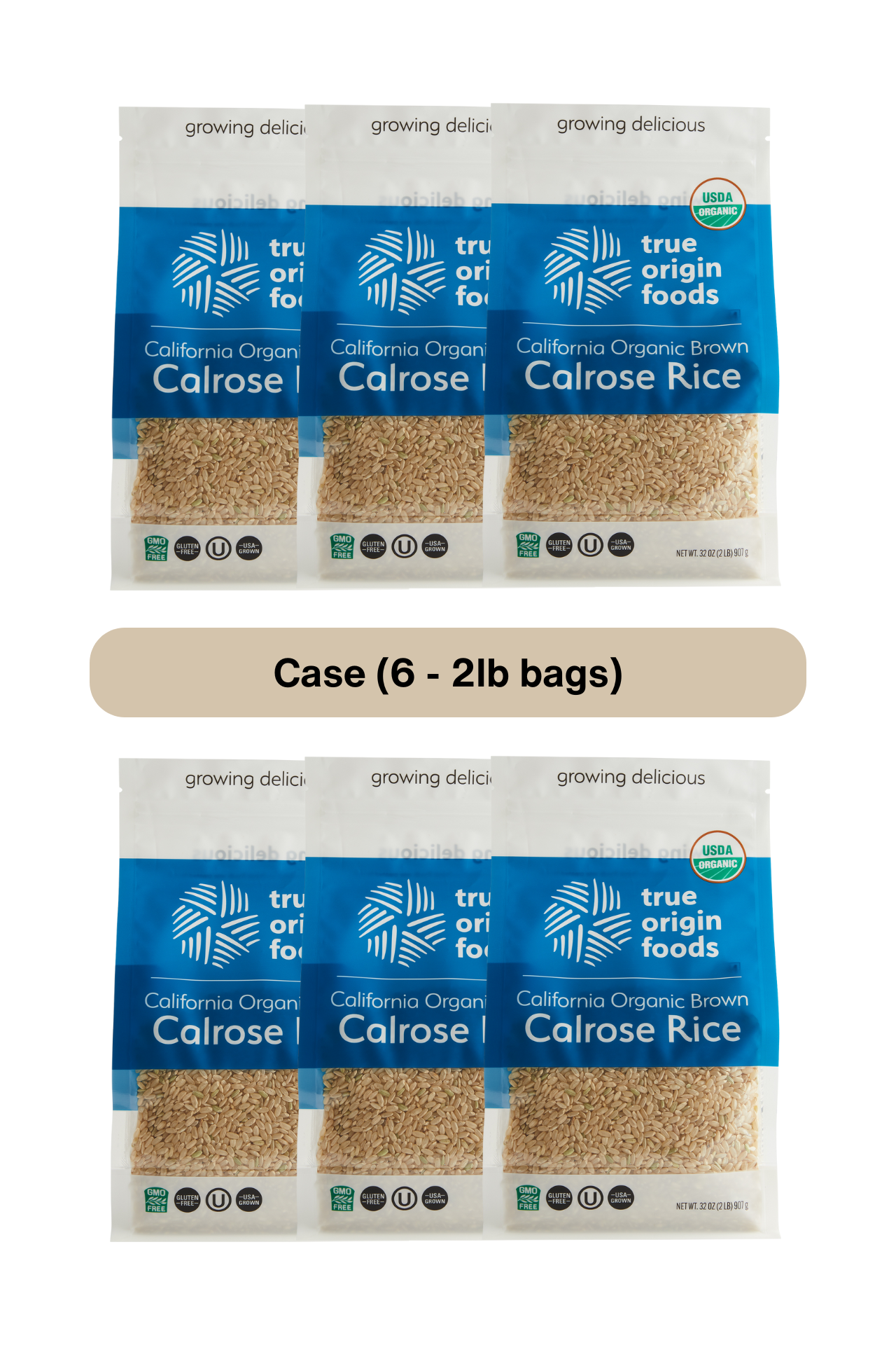 Organic Brown Calrose Rice