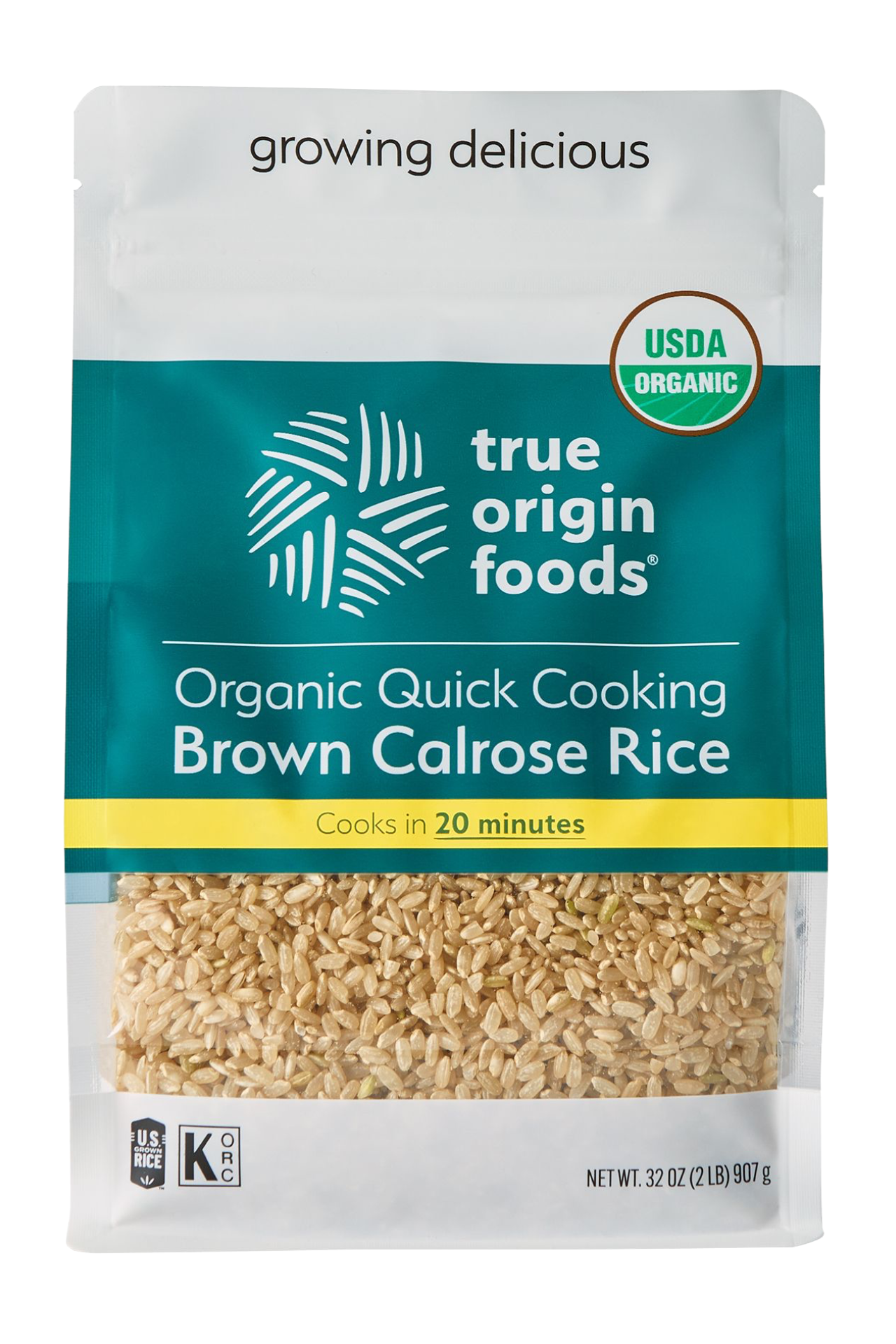 Organic Quick Cooking Brown Calrose Rice
