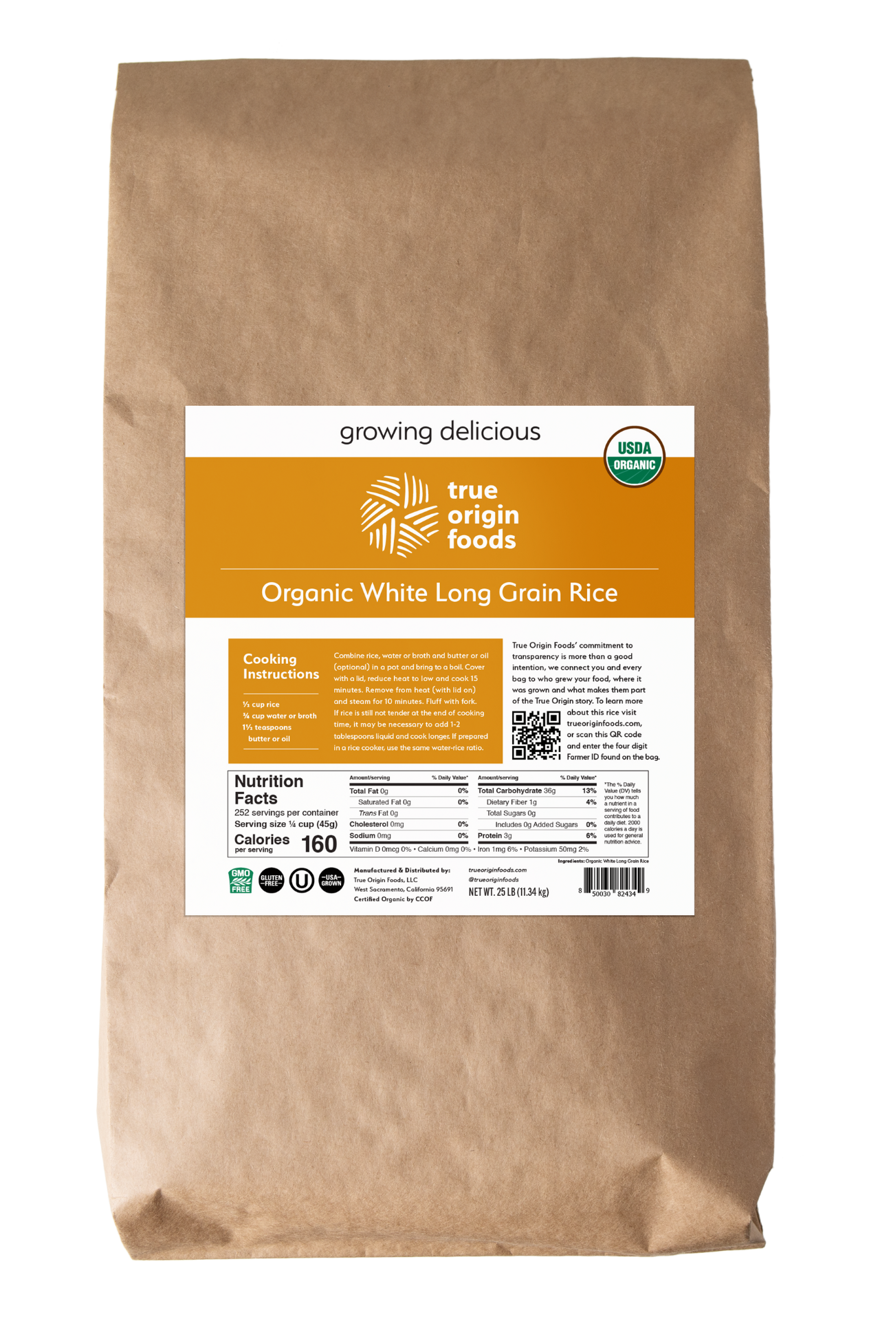 Organic White Long Grain Rice