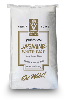 Goose Valley Foods - White Jasmine Rice - 25 Pound Bag