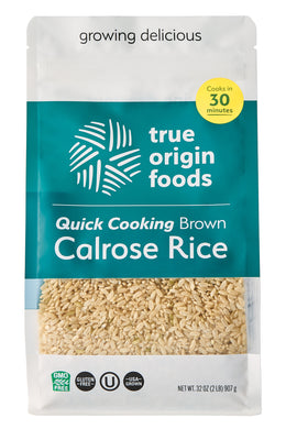 Quick Cooking Brown Calrose Rice - 2 lb. bag