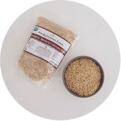 Organic Brown Calrose Rice - 25 lb. Bag