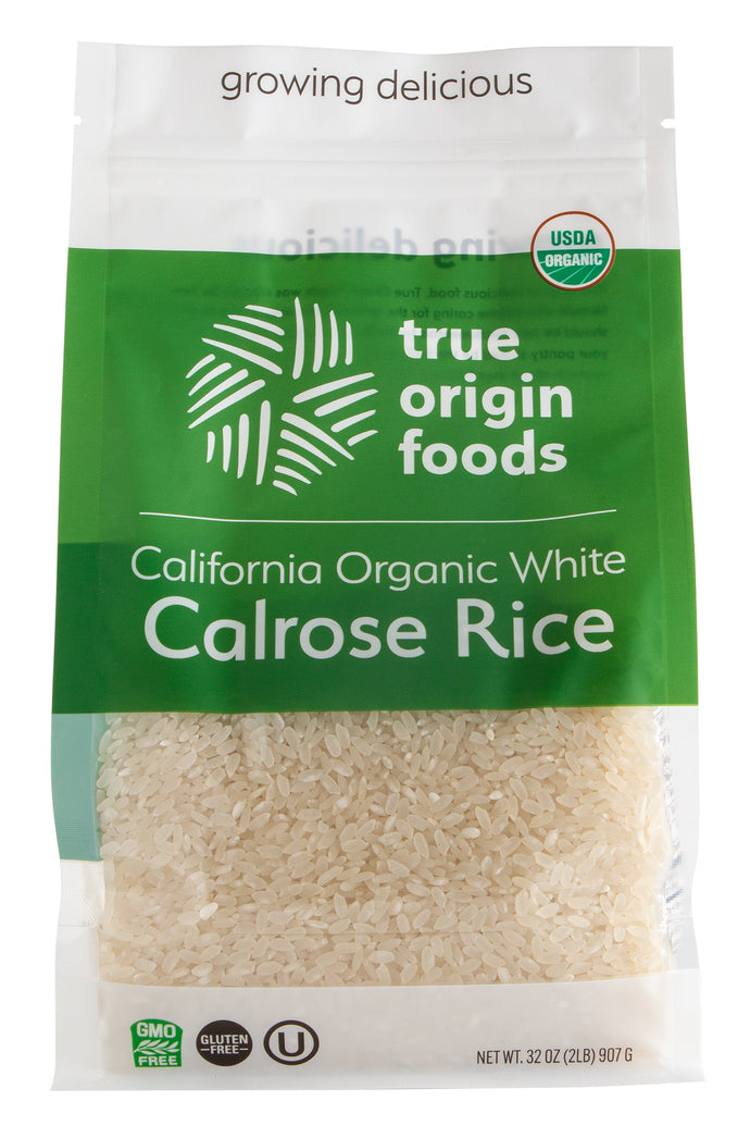 Organic White Calrose Rice - 6 pack of 2 lb. bags