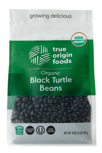 Organic Black Turtle Beans - 1 Pound Bag