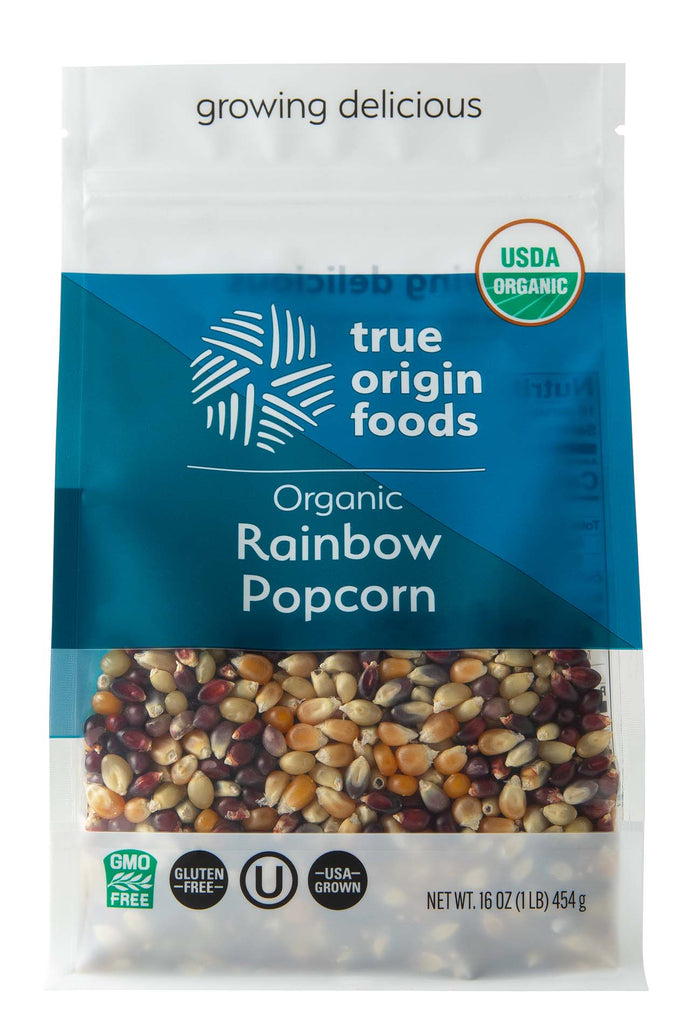 Organic Rainbow Popcorn - (6 - 1 Pound Bags)