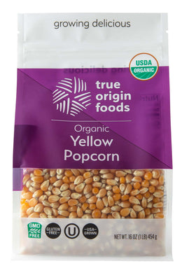 Organic Yellow Popcorn - 1 Pound Bag